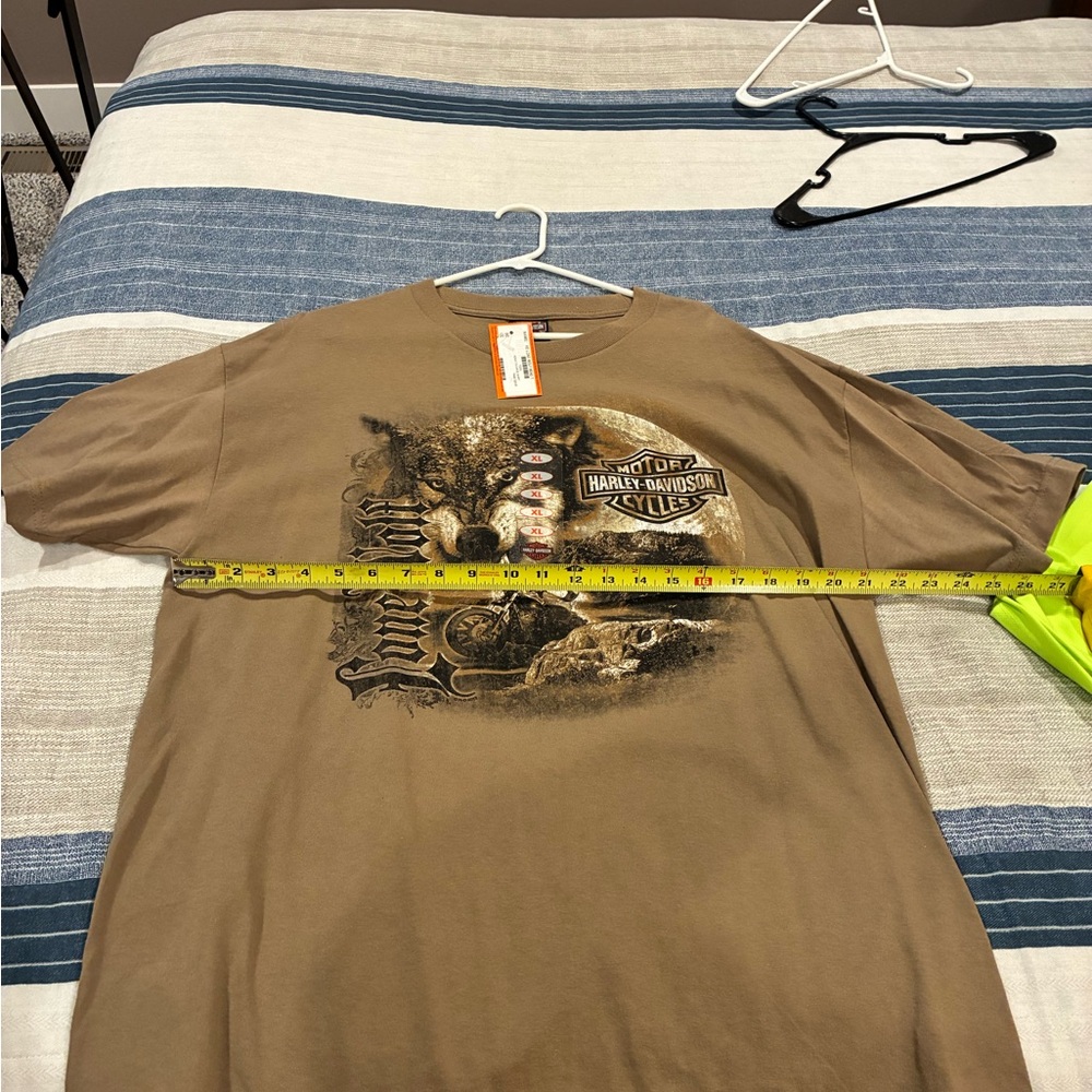 Harley-Davidson Tan Lone Wolf Graphic Tee - Picture 4 of 4